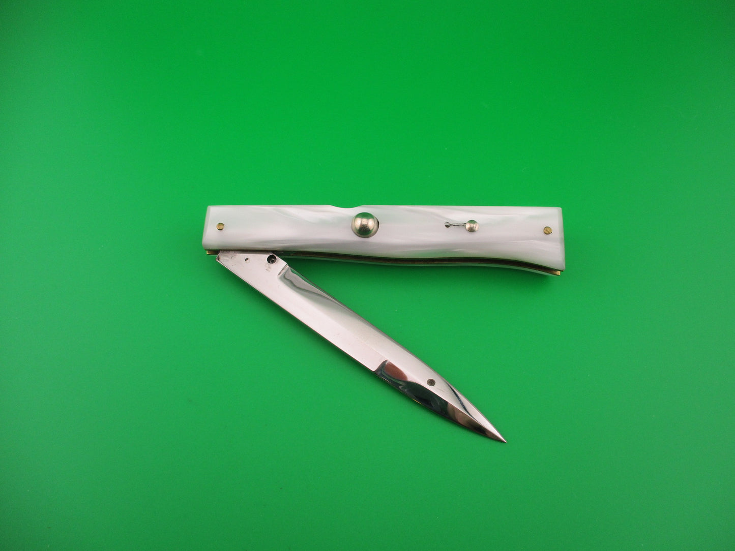 CEM 22cm Italian Lockback Pearlex Customized Pearlex automatic knife