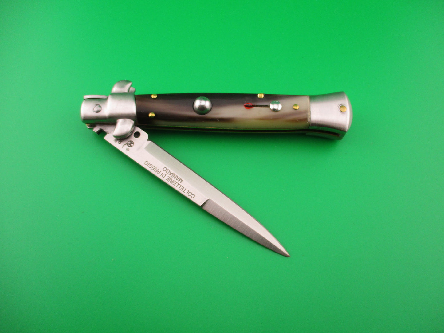 ARMANDO BELTRAME ITALY 22cm Italian Swivel bolster Red dot automatic knife