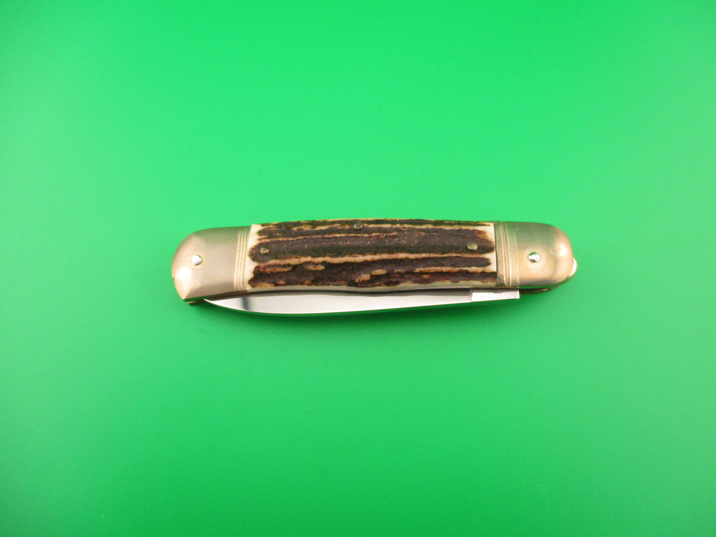 Hubertus SOLINGEN 11cm West German Lever Stag Camper automatic knife