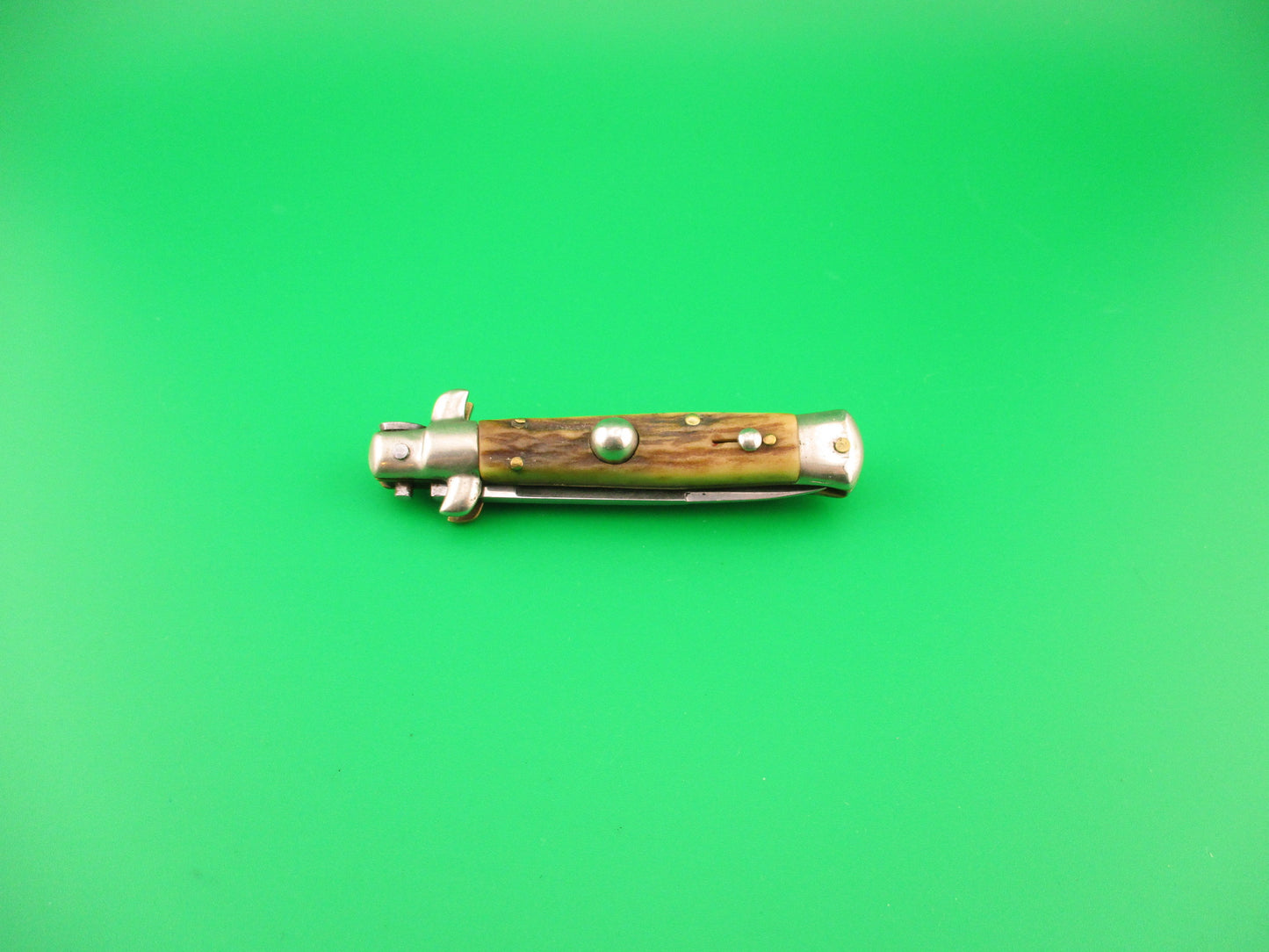 C JUL HERBERTZ IMPORT 14cm Italian Stag Transitional Swivel bolster switchblade