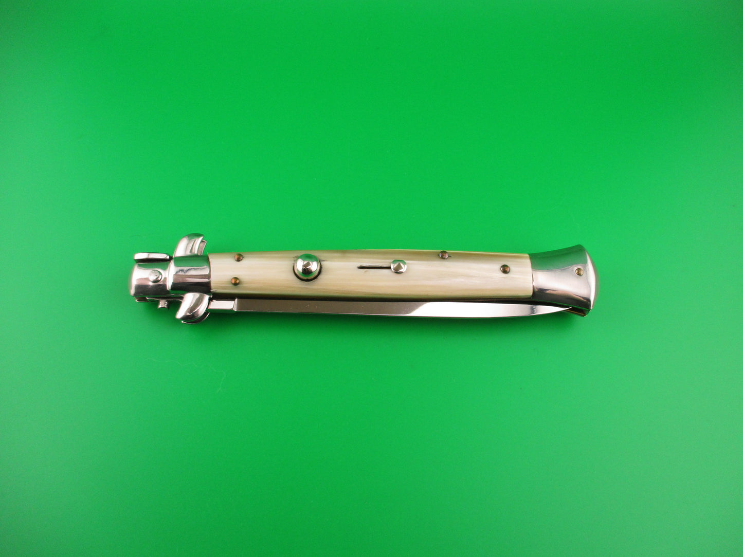 STILETTO ITALY 28cm Italian Stiletto Dagger Honey & Cream automatic knife