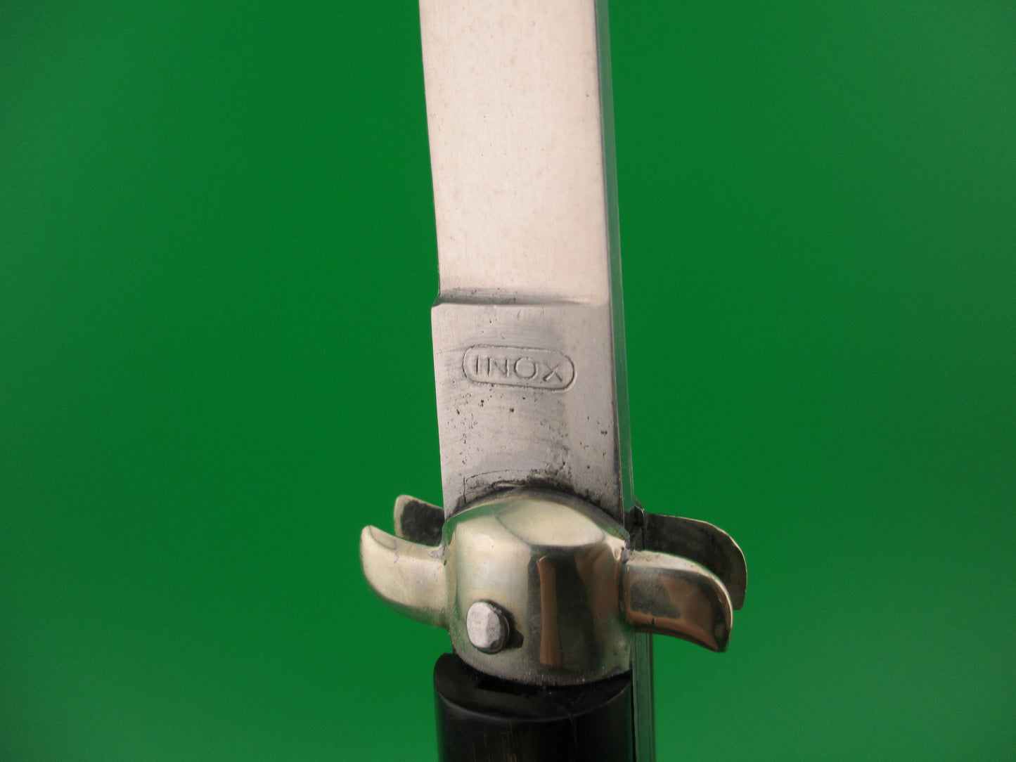 INOX 28cm Italian Totem Derby bolster BoBc horn stiletto automatic knife