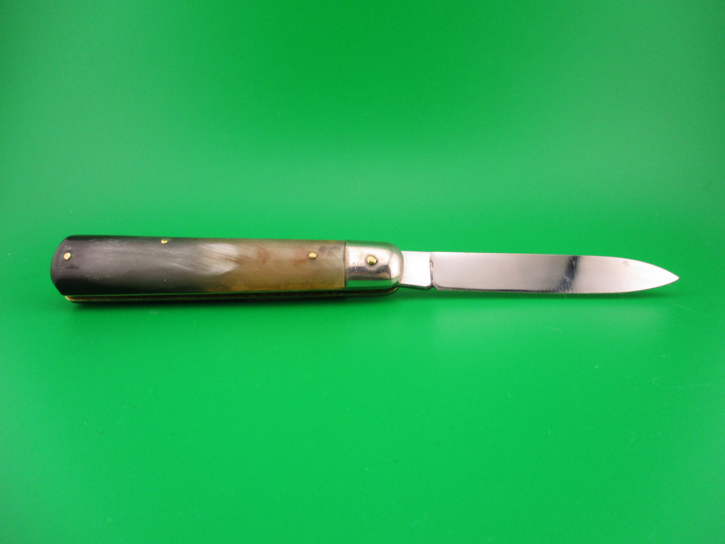 Rostfrei 20cm Italian Brazilian horn Cigar 1970s vintage NOS switchblade knife