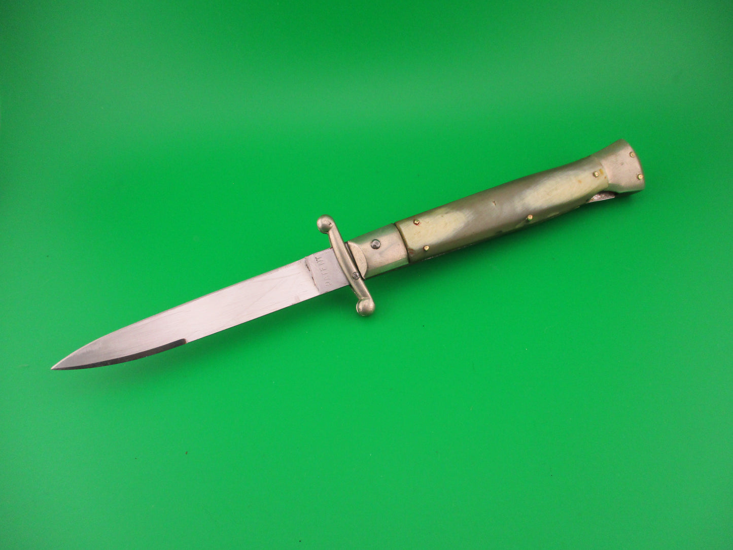 IRN Ich Rostenie PATENT 23cm Italian Swing Guard Horn Red Dot automatic knife