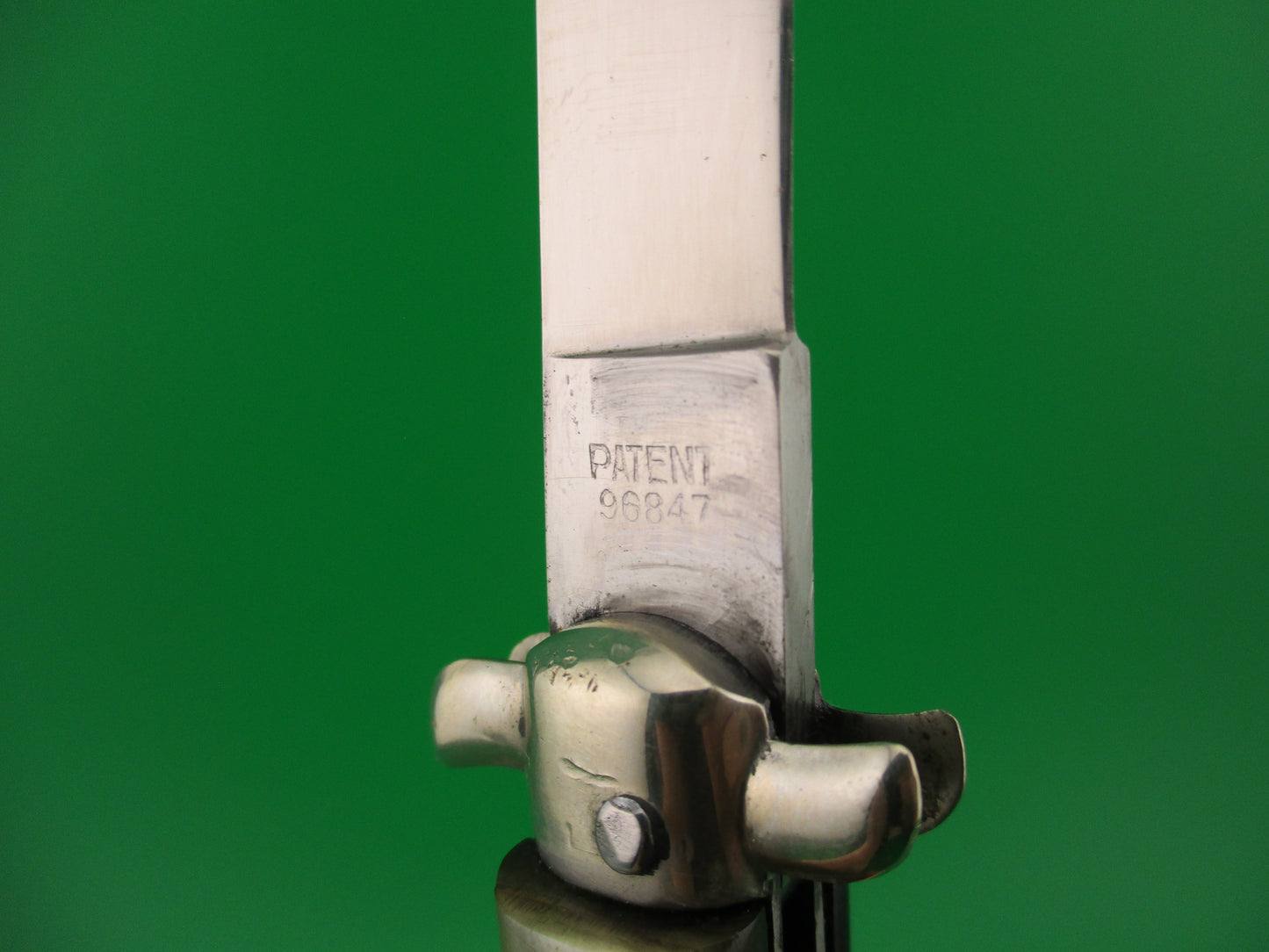 INOX 28cm Italian Totem Derby bolster BoBc horn stiletto automatic knife