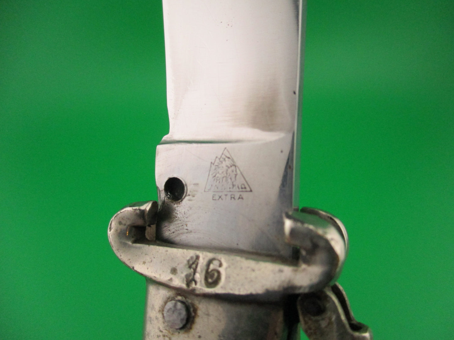 Jndiana INOX 22cm Italian Deer foot Fulcrum release Shell puller switchblade