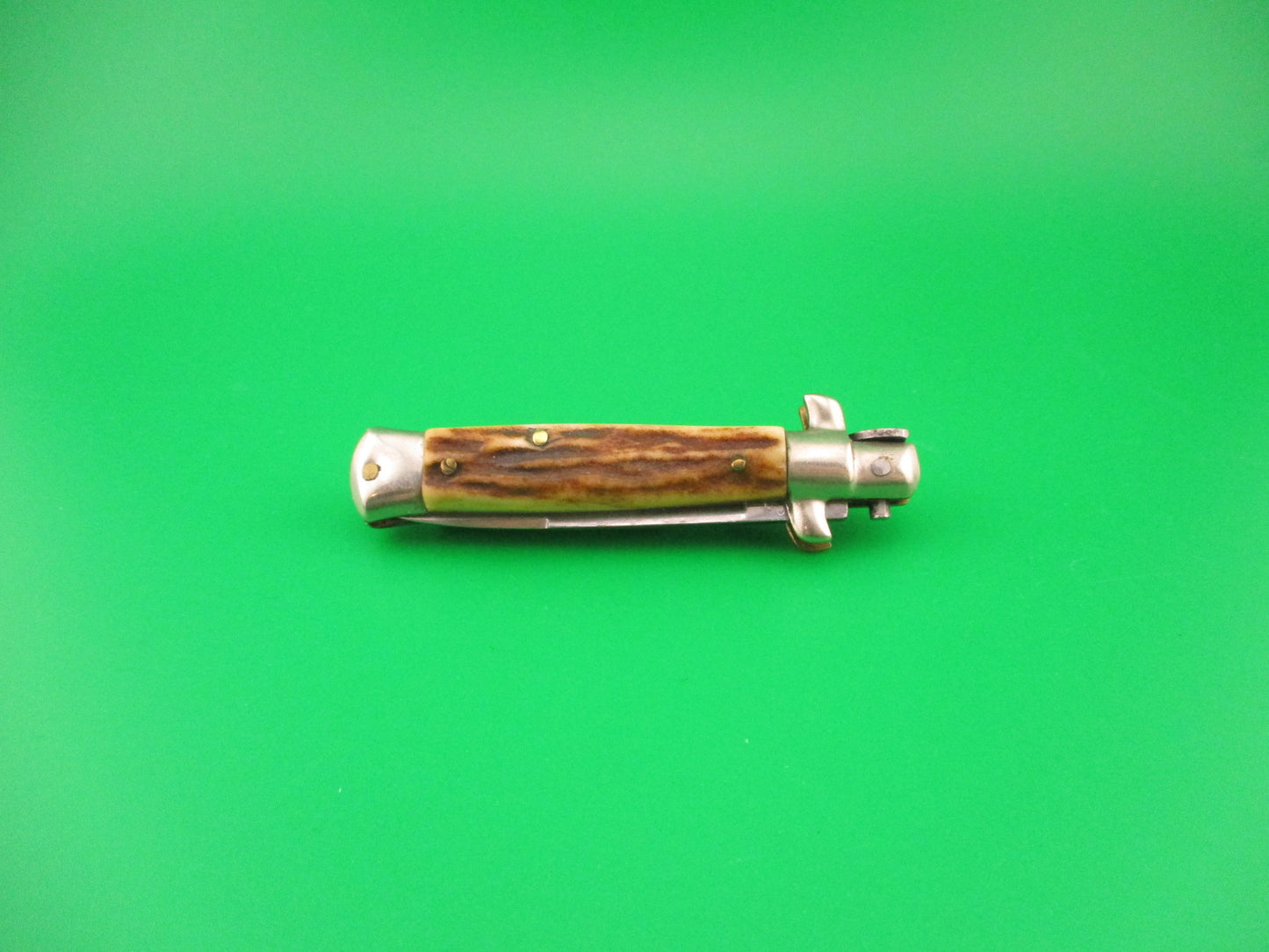 C JUL HERBERTZ IMPORT 14cm Italian Stag Transitional Swivel bolster switchblade