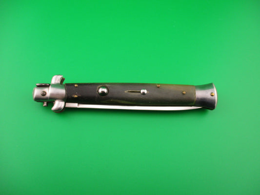 B Rostfrei 28cm Italian Swivel bolster Flat grind Horn automatic knife