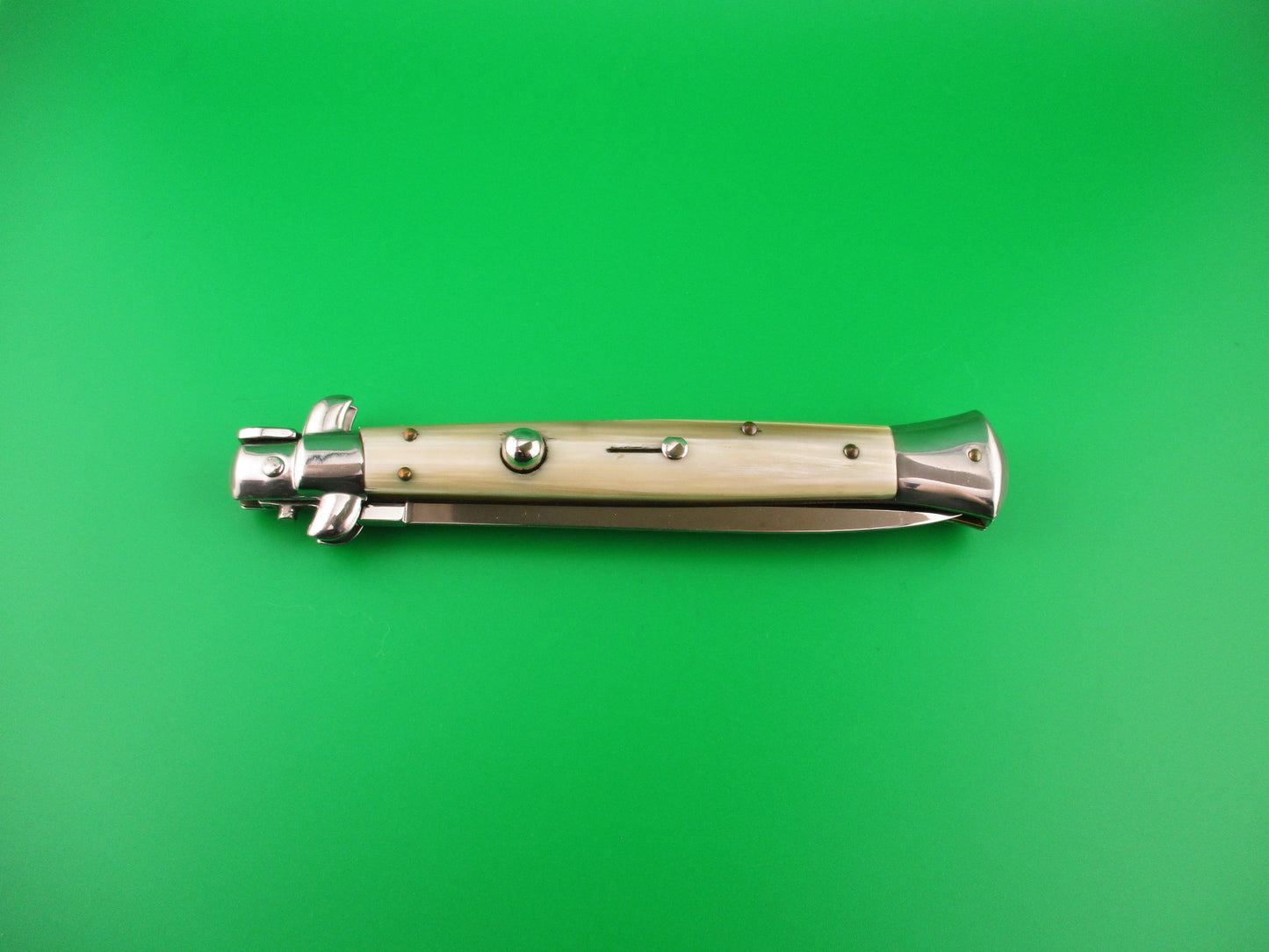 STILETTO ITALY 28cm Italian Stiletto Dagger Honey & Cream automatic knife