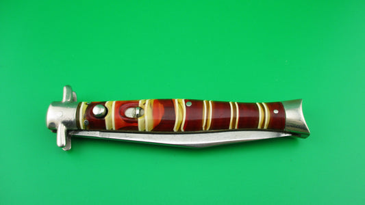 Remington R645 1940s Vintage Candystripe bowtie switchblade knife