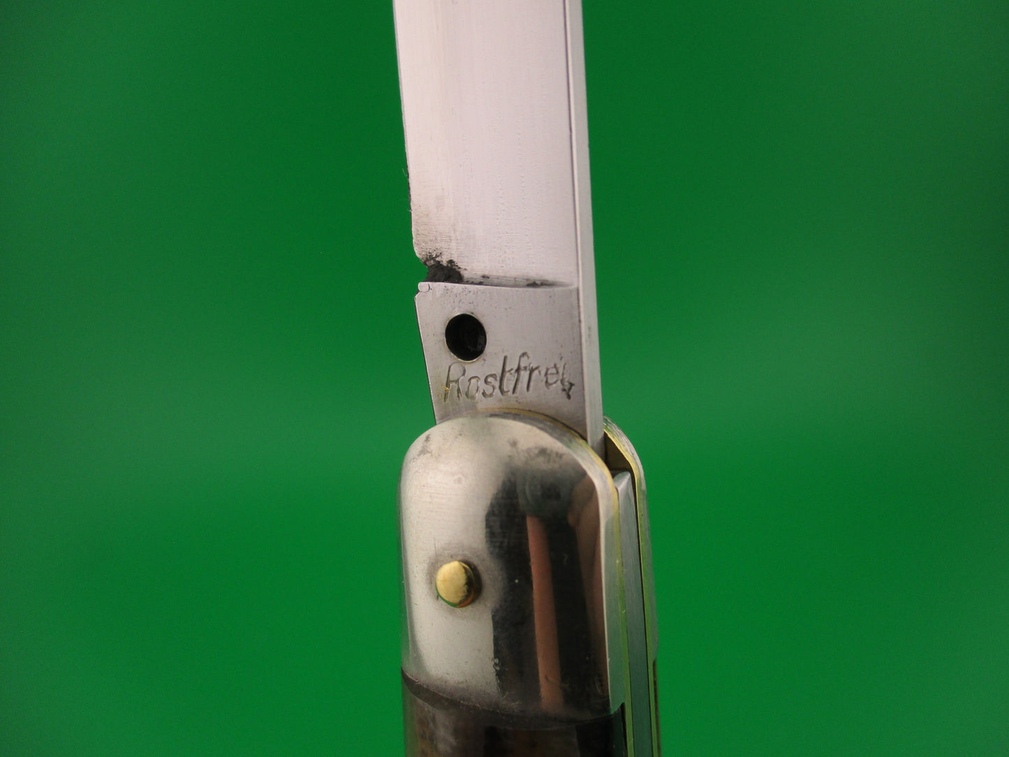Rostfrei 20cm Italian Brazilian horn Cigar 1970s vintage NOS switchblade knife