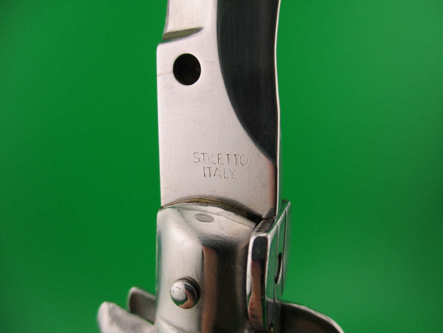 STILETTO ITALY 33cm Italian Stiletto KRIS Purple Acrylic Swivel bolster automatic knife