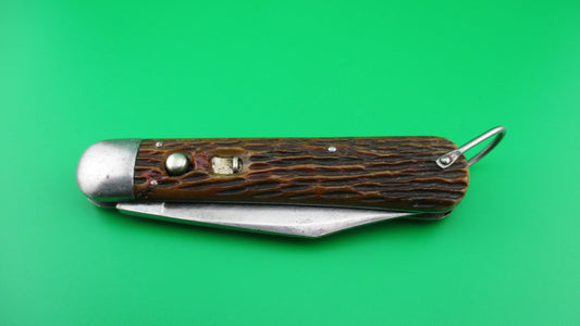 SCHRADE CUT CO M2 Bone WWII Paratrooper Military issue switchblade knife