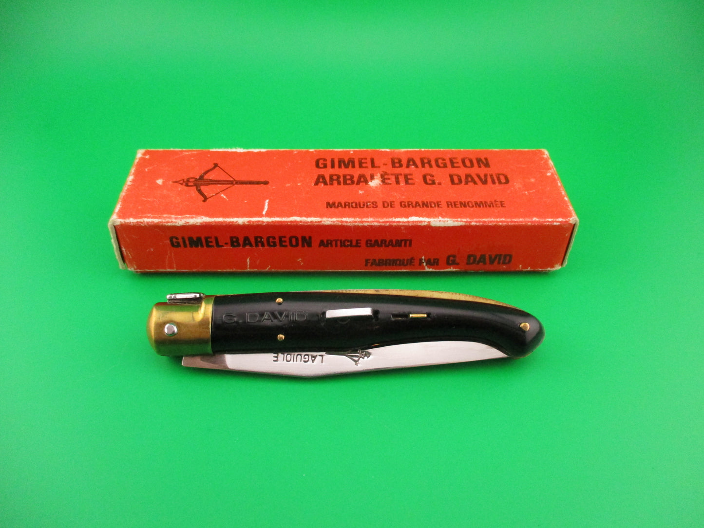 G DAVID LAGUIOLE EXTRA 20cm French automatic knife Gimel Bargeon Arbalete