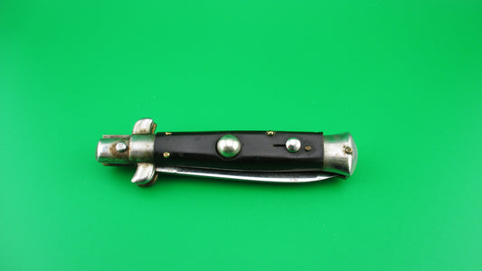 ROSTFREI 15cm Italian Transitional Stiletto BOBC Black vintage automatic knife