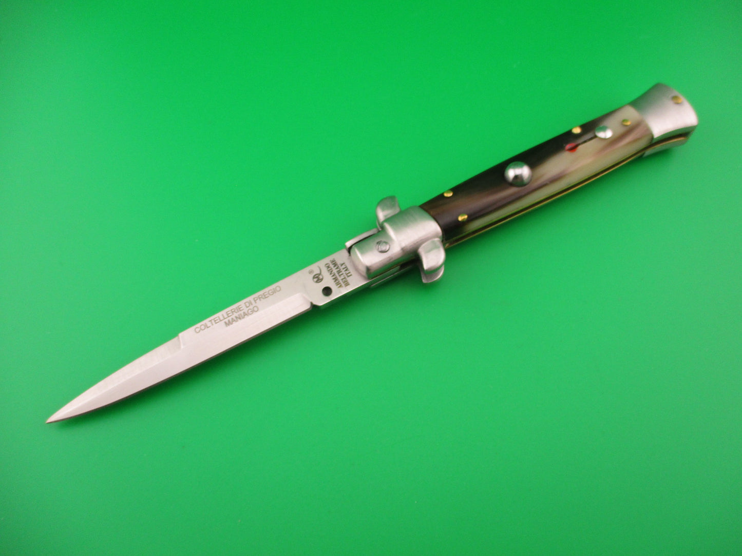 ARMANDO BELTRAME ITALY 22cm Italian Swivel bolster Red dot automatic knife