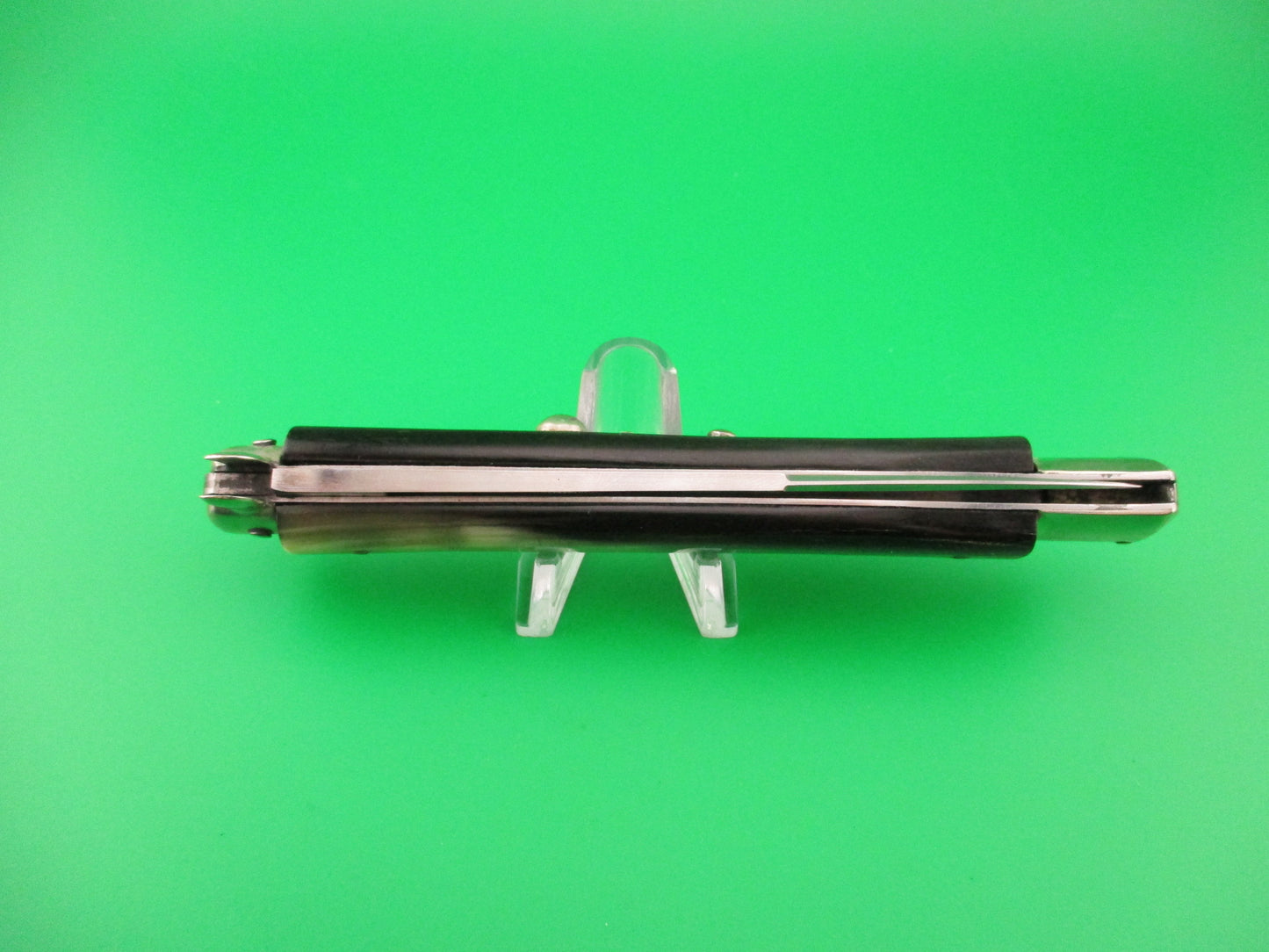 INOX 28cm Italian Totem Derby bolster BoBc horn stiletto automatic knife