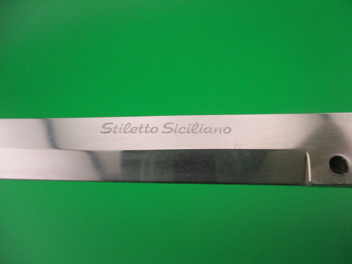 z B Rostfrei 33cm Italian Stiletto Siciliano Swivel bolster Wood & Brass automatic knife