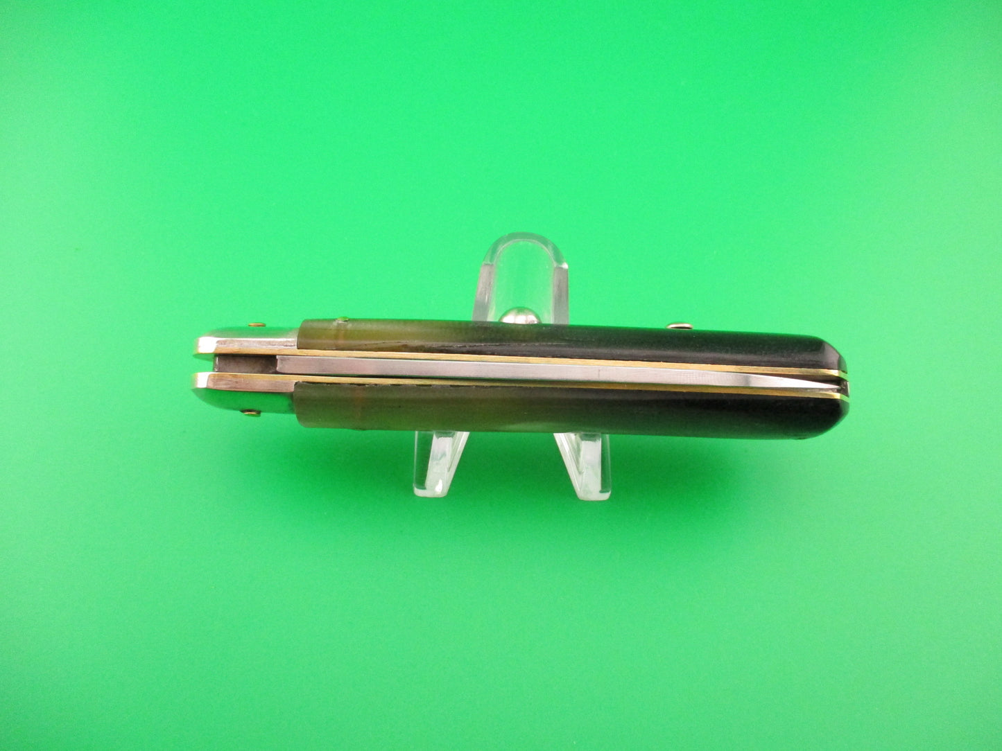 Rostfrei 20cm Italian Brazilian horn Cigar 1970s vintage NOS switchblade knife
