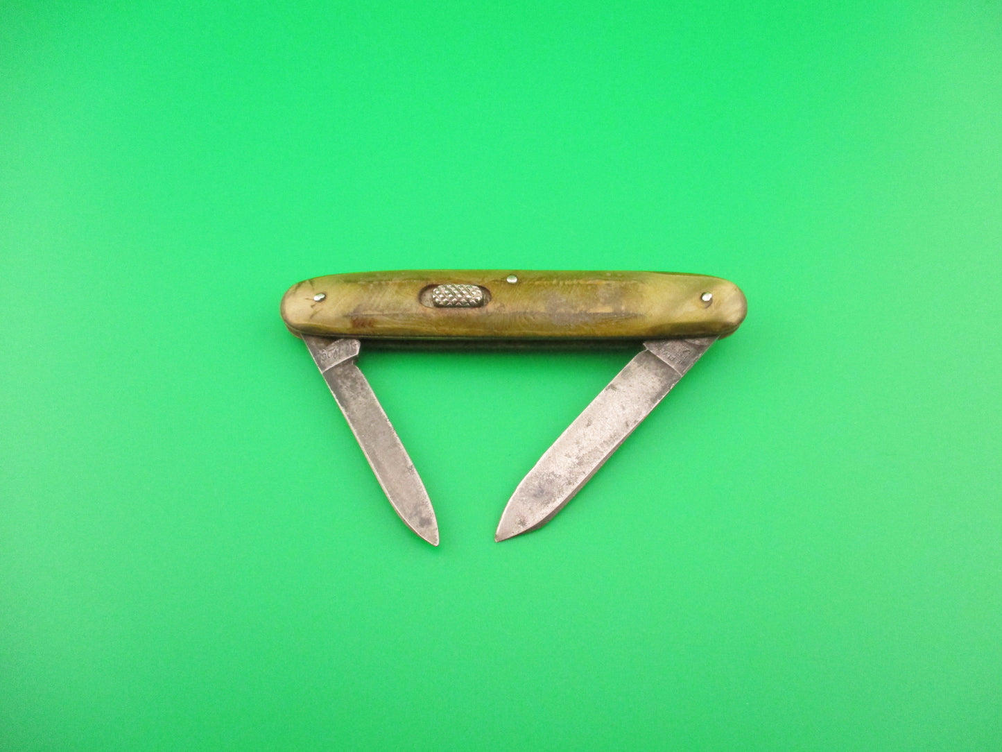FLYLOCK Double Smoked Pearl antique automatic knife