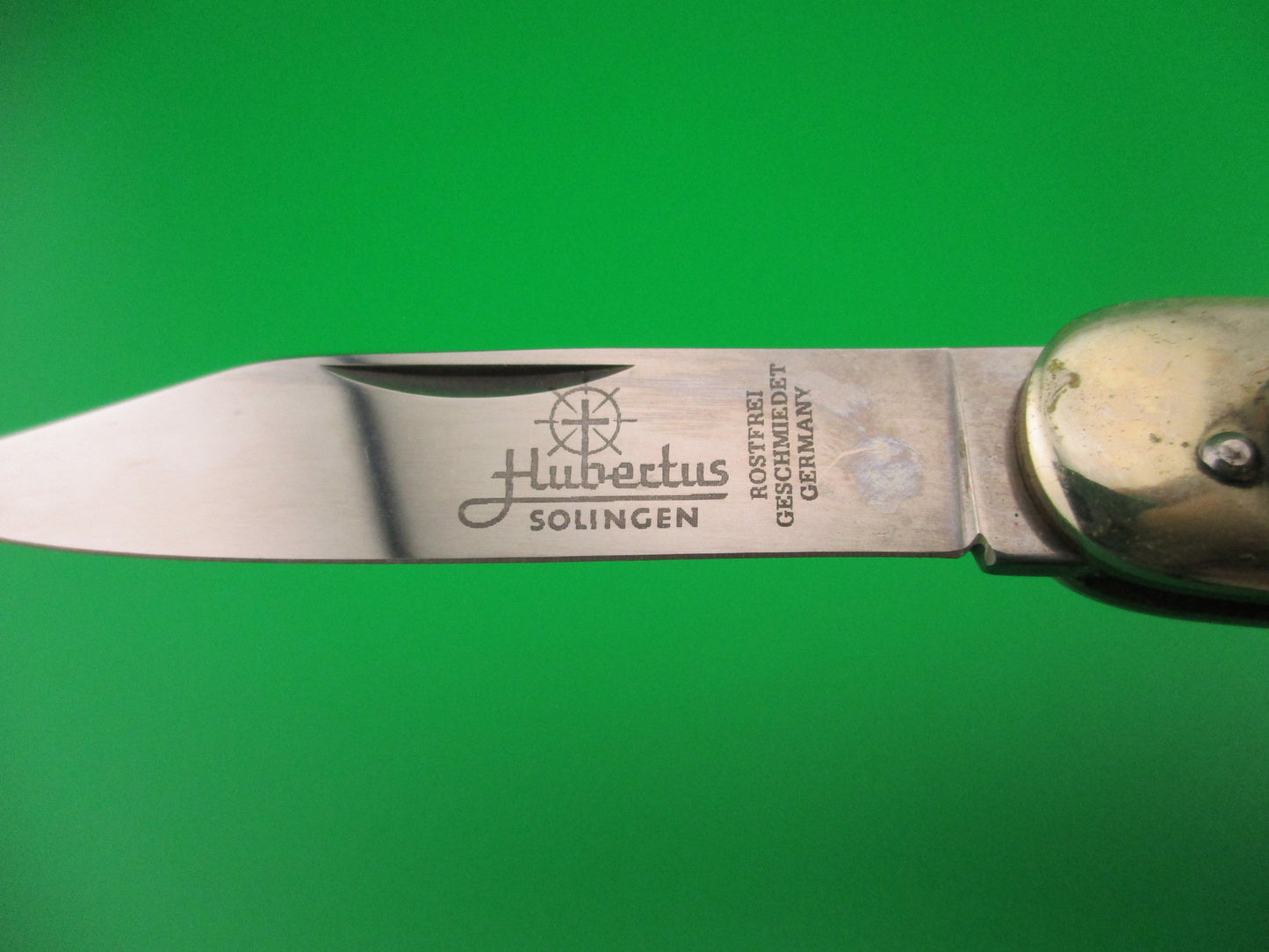 Hubertus Liliput 8cm German Lever Stag vintage automatic knife