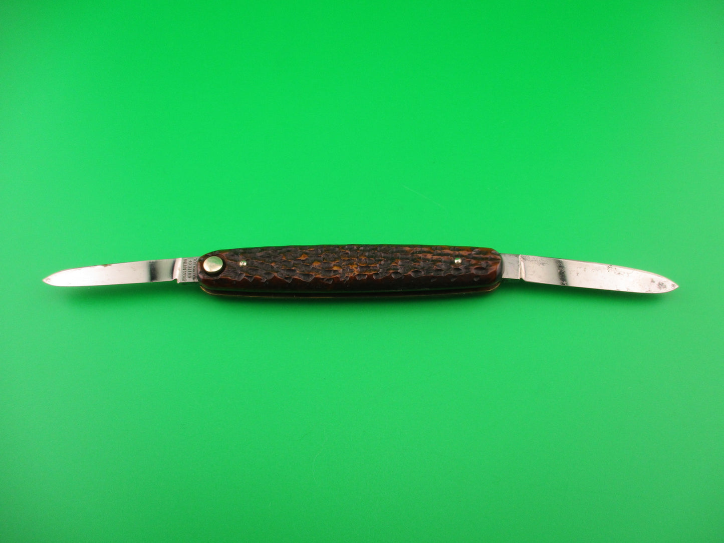 Press Button Knife Co Medium double etched FIRTH'S STEEL antique automatic knife
