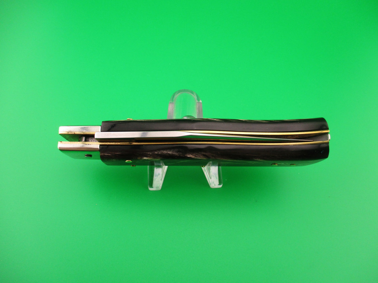 D.M. Dolphin 20cm Italian PROTOTYPE Humpback Horn Camper automatic knife