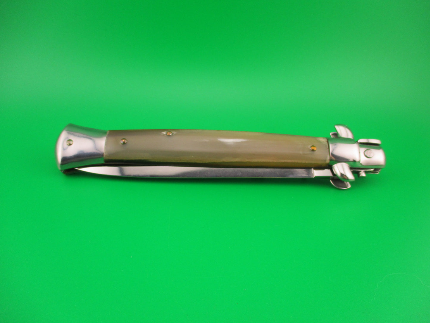 STILETTO ITALY 28cm Italian Stiletto Dagger Honey & Cream automatic knife