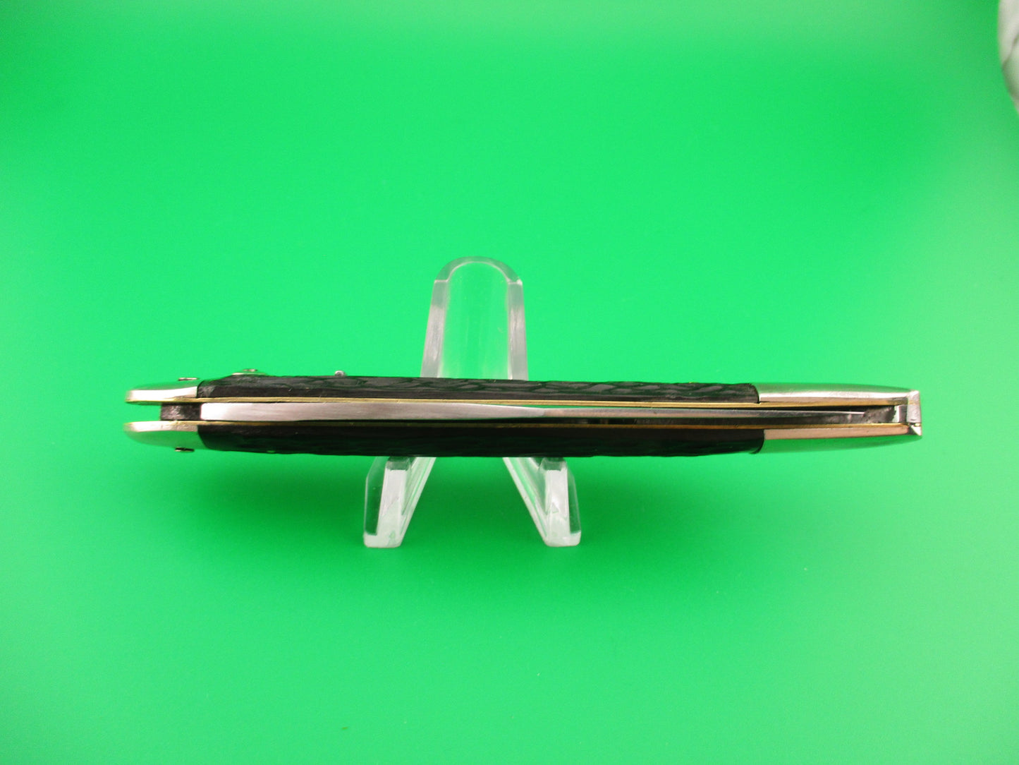 Queen Cutlery Co Titusville, PA Jet 25 Toothpick Black w/safety switchblade