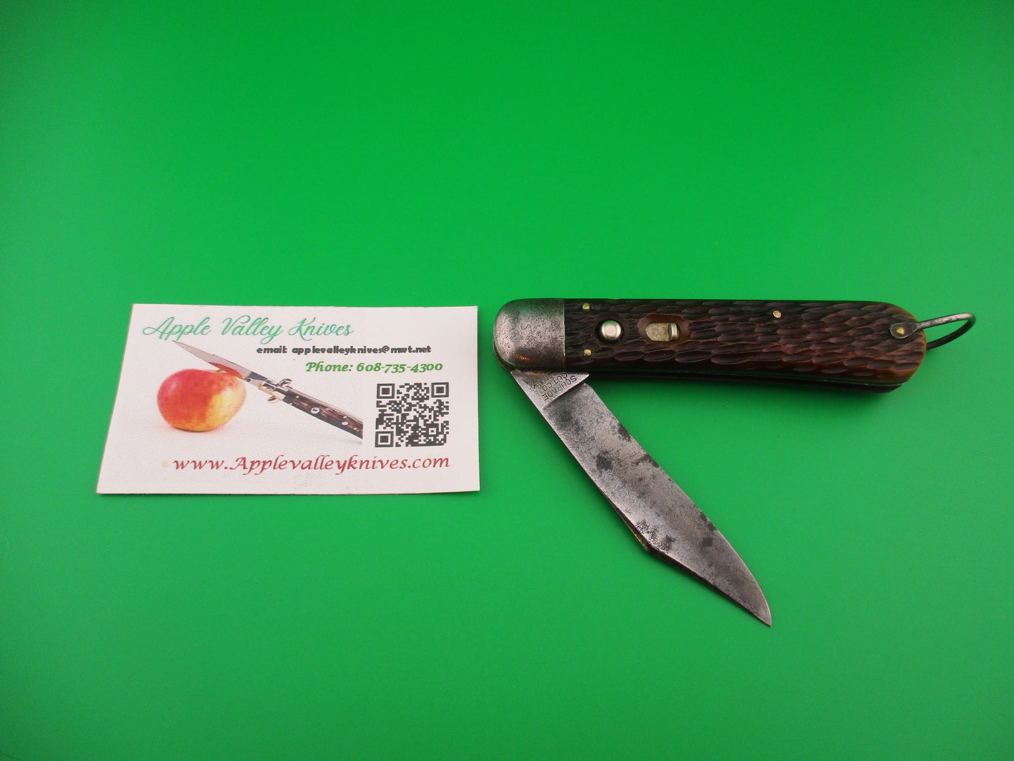 SCHRADE CUT CO M2 Bone WWII Paratrooper Military issue switchblade knife