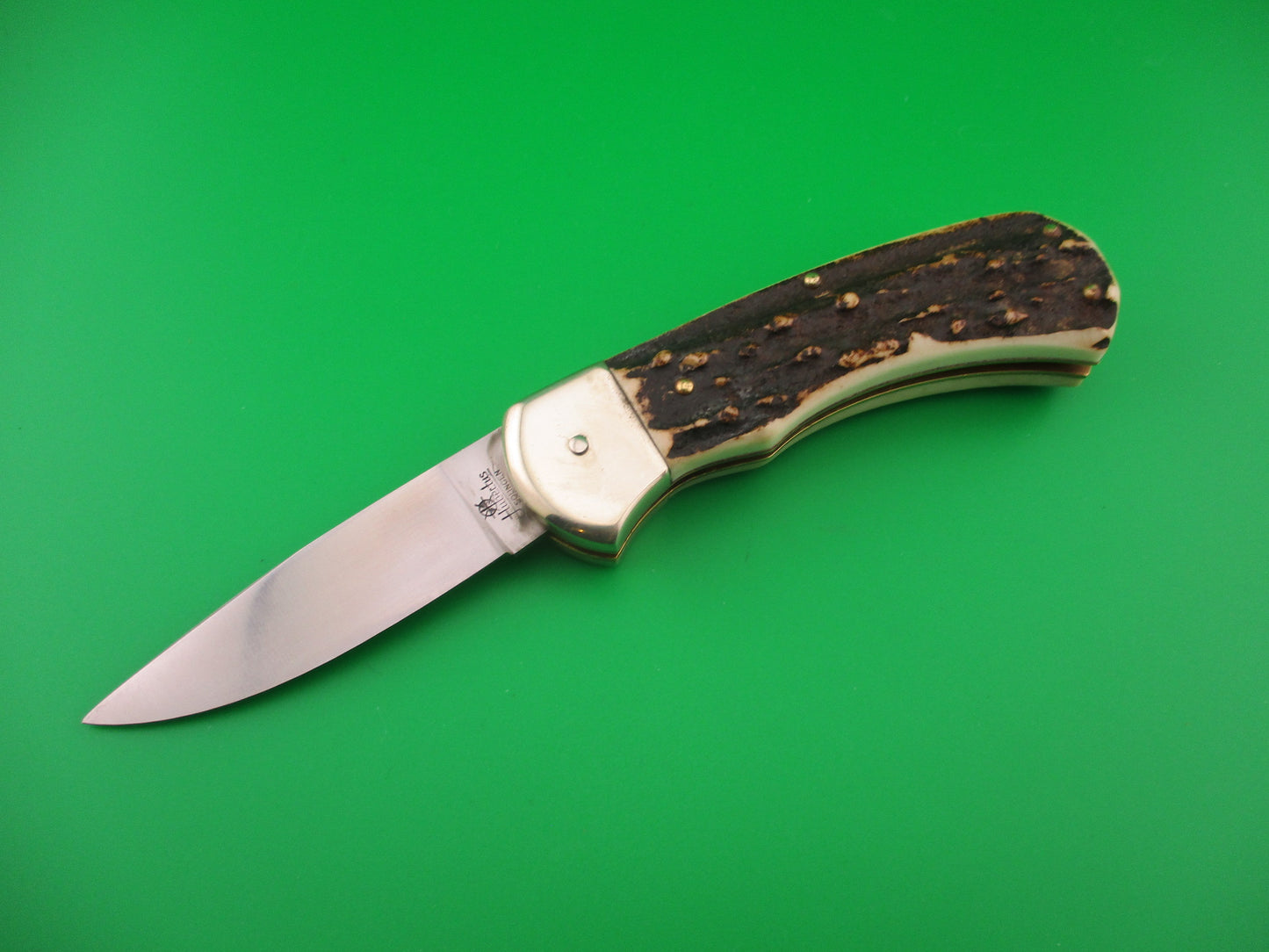 Hubertus 18cm Stag Scale Release hard-to-find German automatic knife