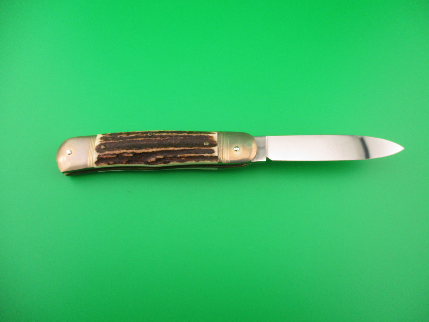 Hubertus SOLINGEN 11cm West German Lever Stag Camper automatic knife