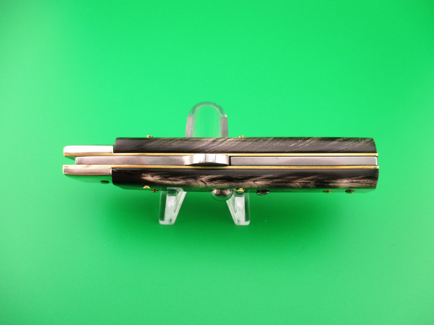 D.M. Dolphin 20cm Italian PROTOTYPE Humpback Horn Camper automatic knife