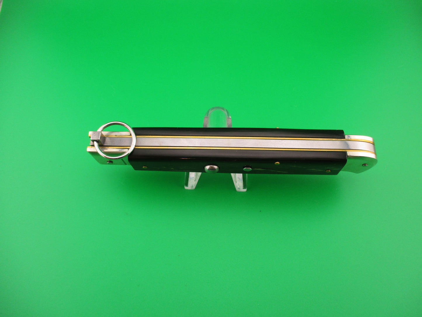 D.M. Dolphin 28cm Italian FALCON Ring pull Dark horn automatic knife