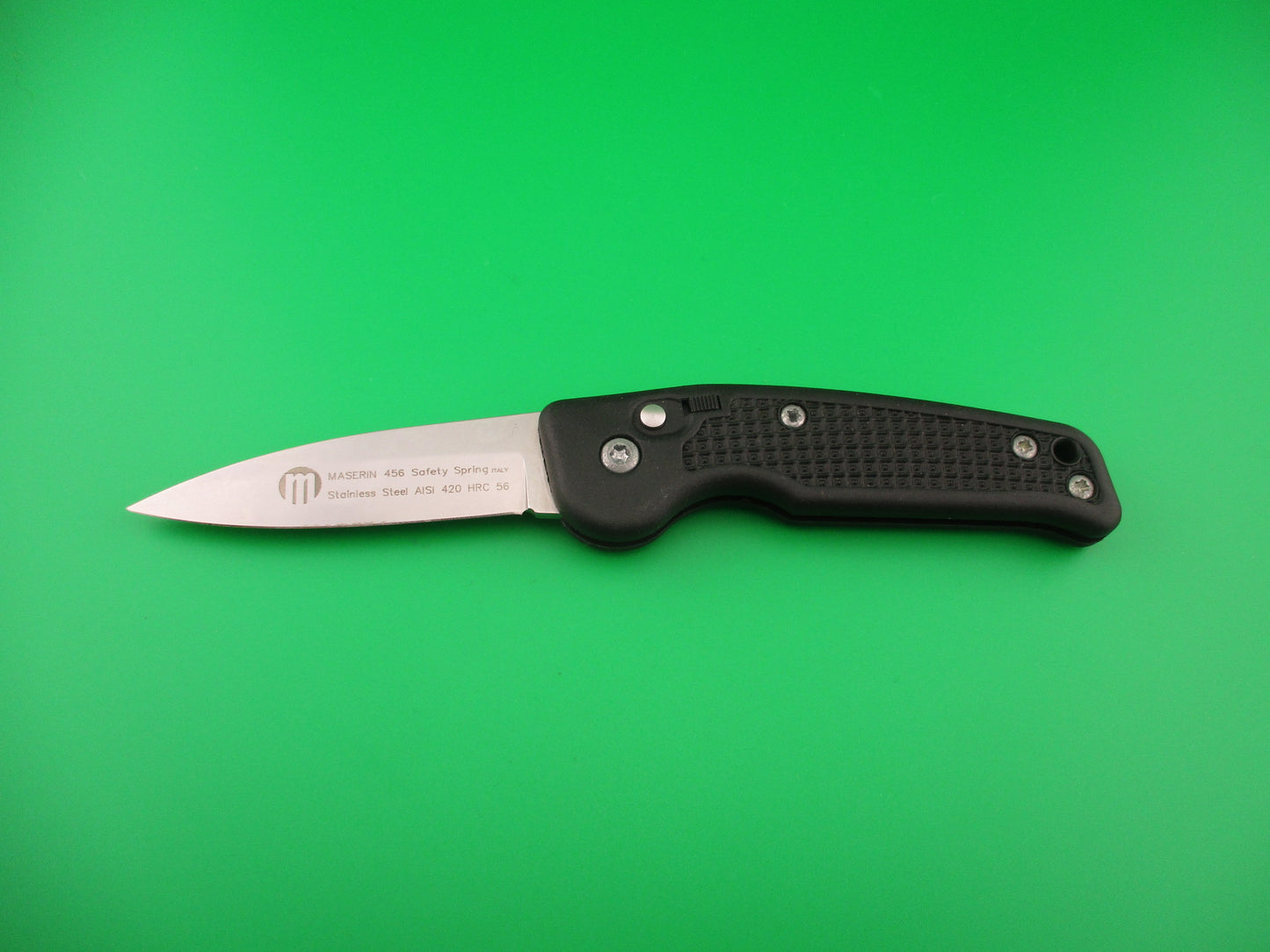 MASERIN 456 Safety Spring Italy 19cm Italian Coilspring automatic knife