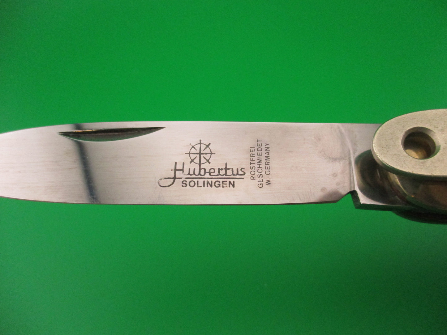 Hubertus SOLINGEN 11cm West German Lever Stag Camper automatic knife