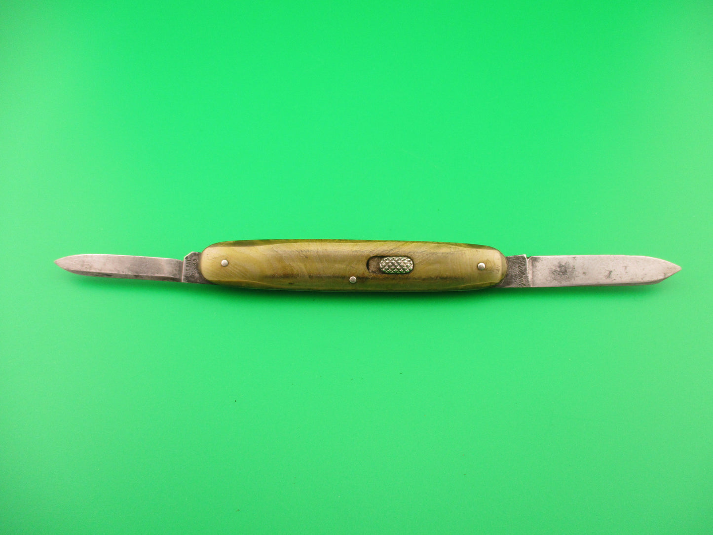 FLYLOCK Double Smoked Pearl antique automatic knife