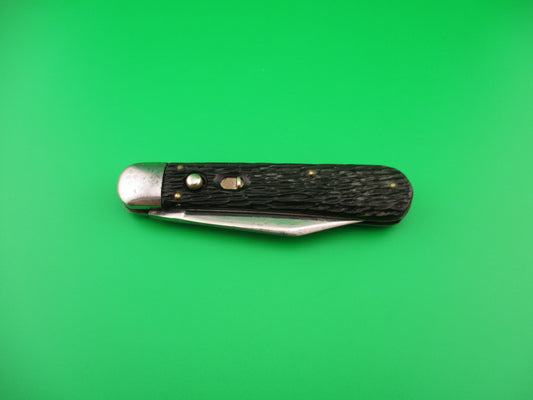 SCHRADE WALDEN NY #155 Scout Black Stagged vintage automatic knife