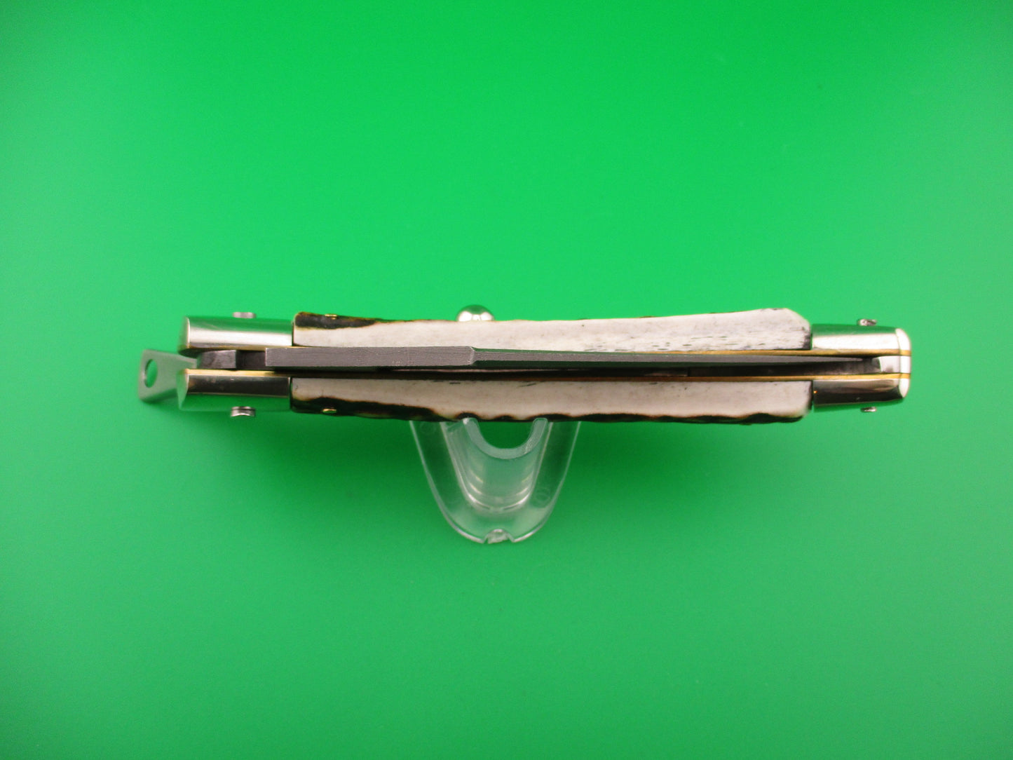 AGA CAMPOLIN 23cm Italian Catalana Fulcrum Stag Damascus Pascotto switchblade