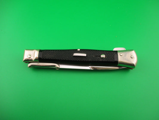 BEGON INOX MODELE DEPOSE 24cm French Swing Guard Black checkered automatic knife