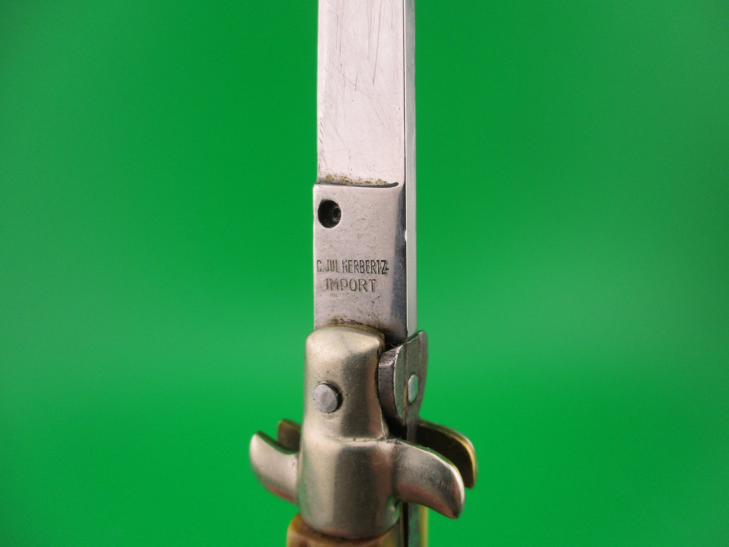C JUL HERBERTZ IMPORT 14cm Italian Stag Transitional Swivel bolster switchblade