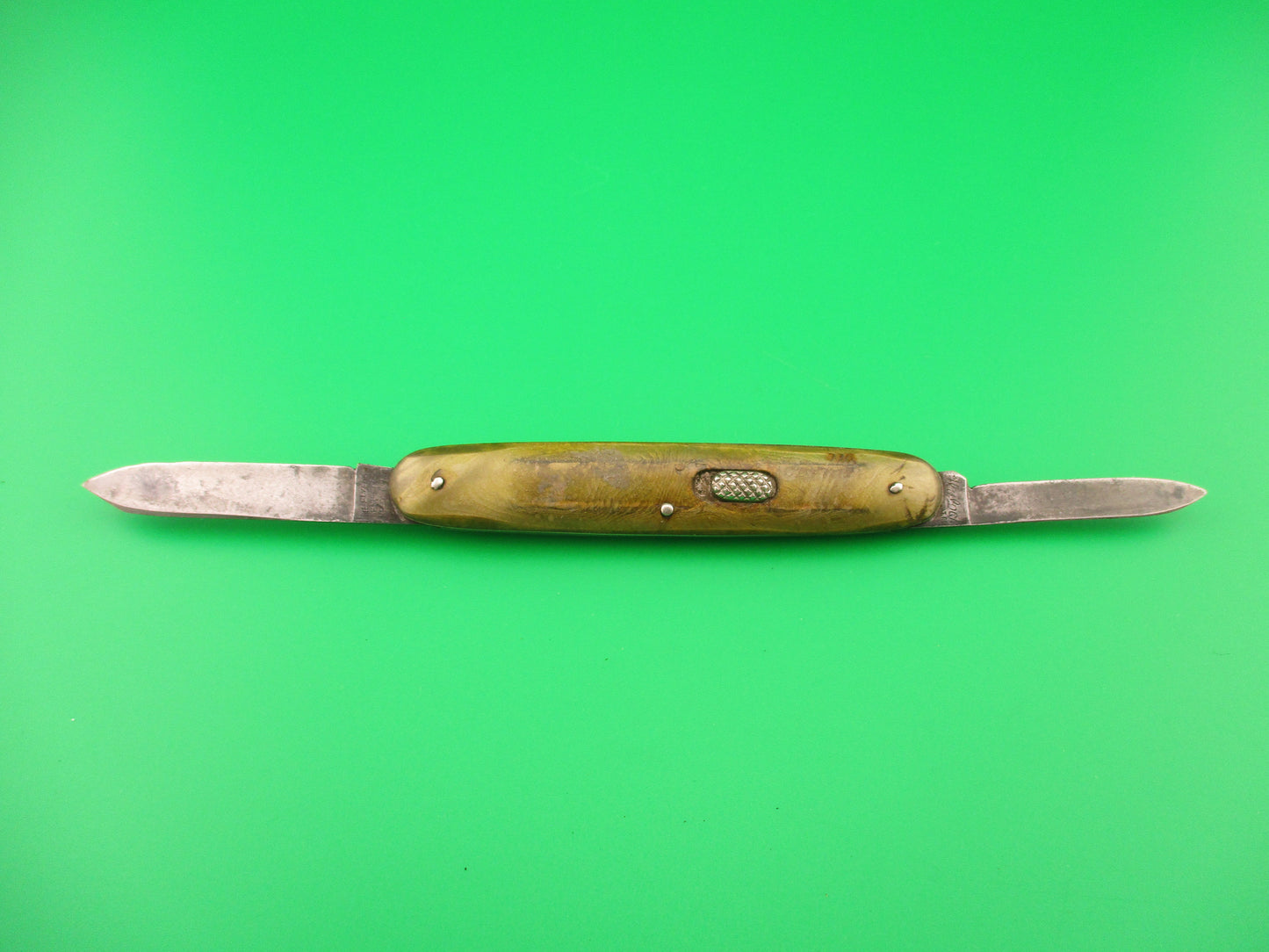 FLYLOCK Double Smoked Pearl antique automatic knife