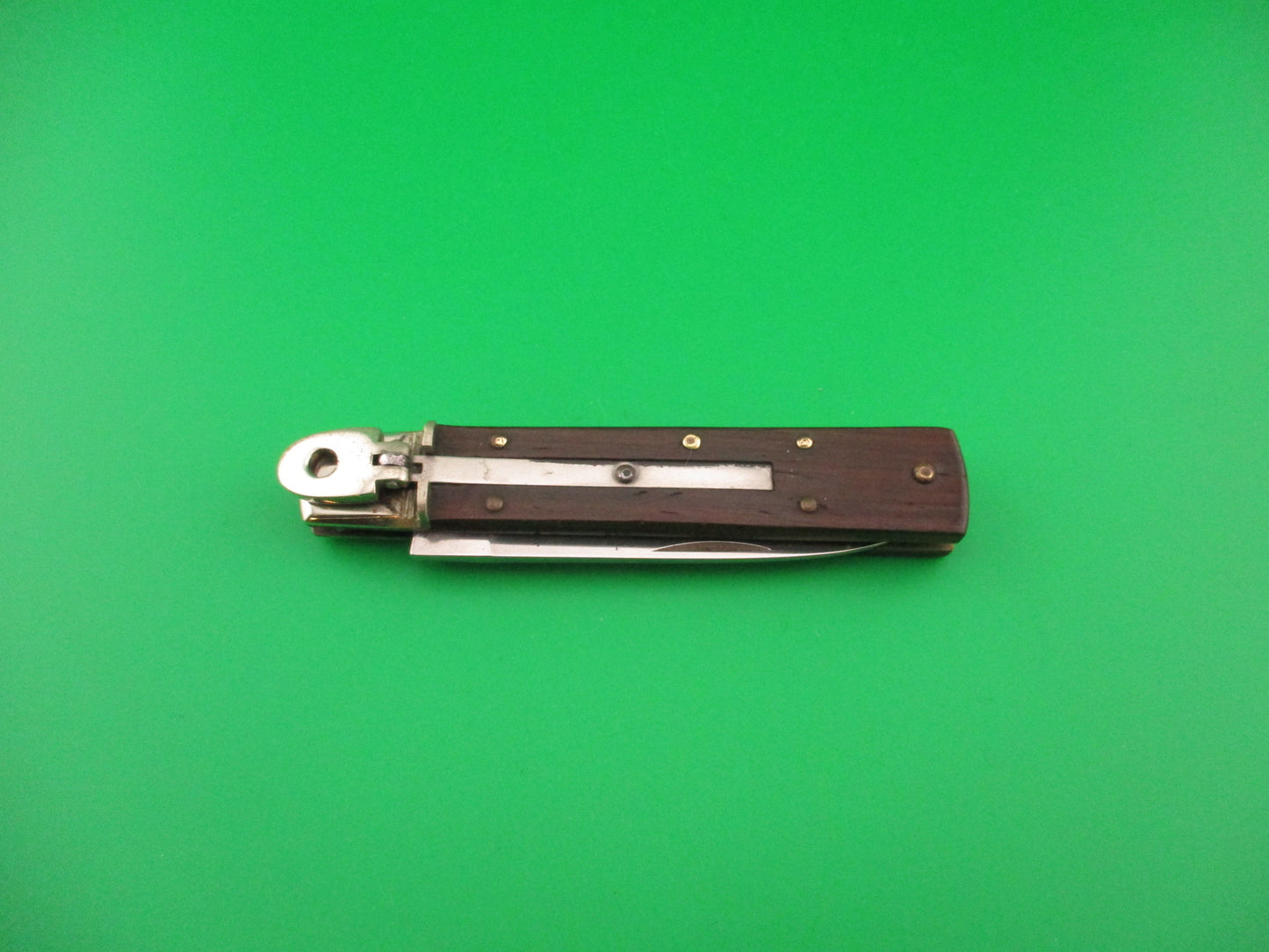 Hubertus 9cm German Lever Slimline Wood scales automatic knife