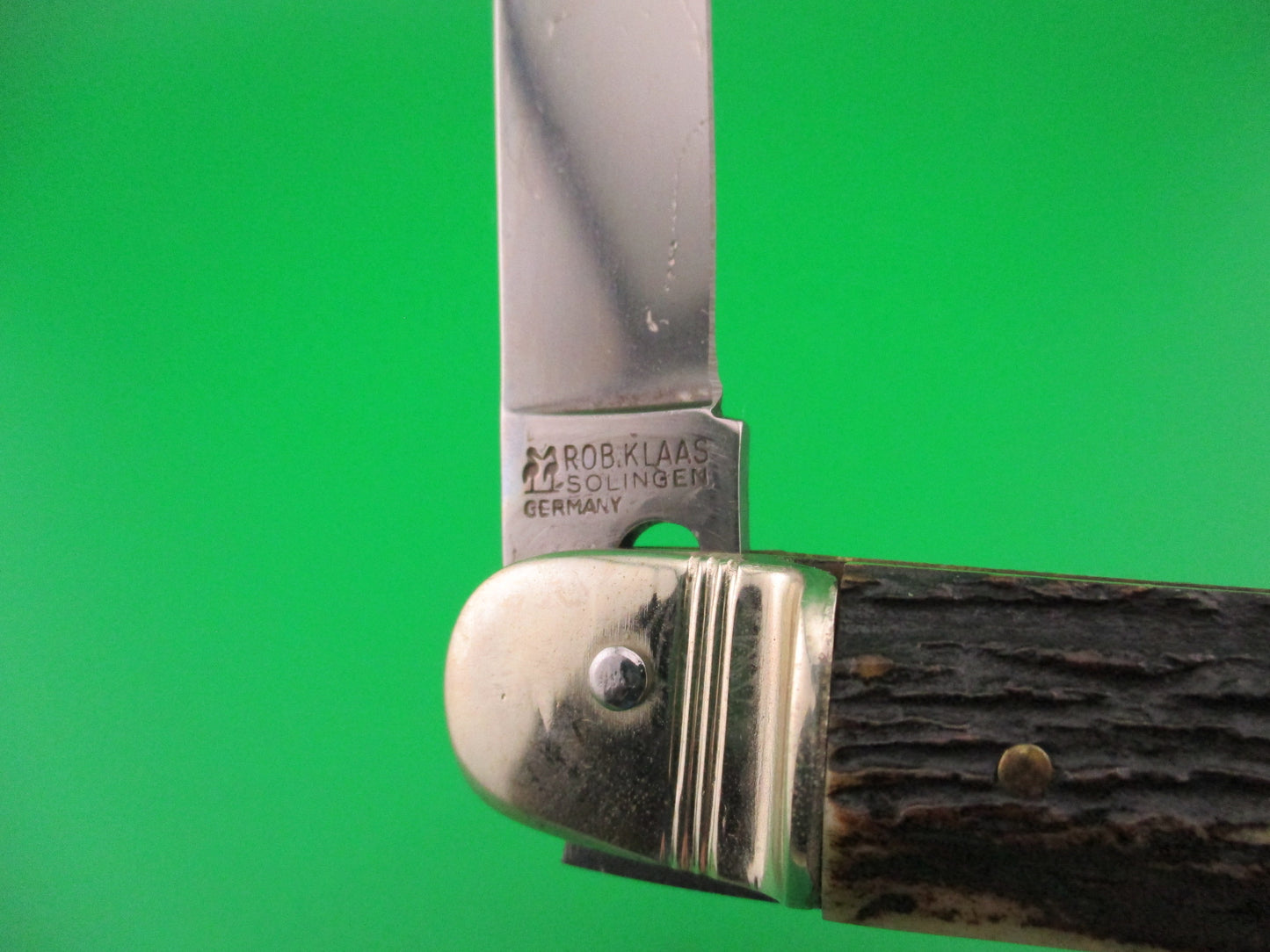 ROSTFREI KISSING CRANE 10cm German Lever Stag Vintage automatic knife