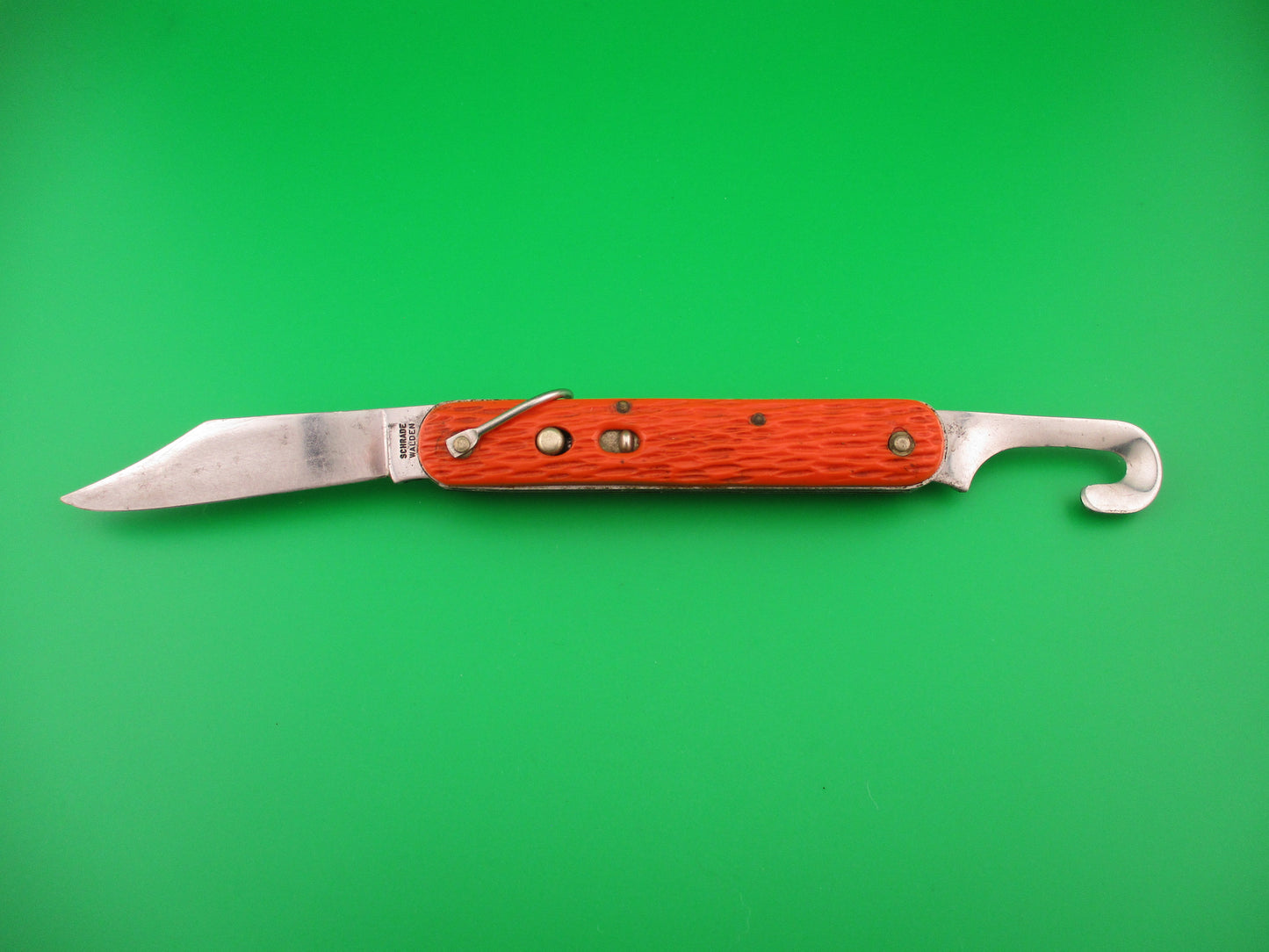 Schrade Walden vintage MC1 Orange military paratrooper switchblade