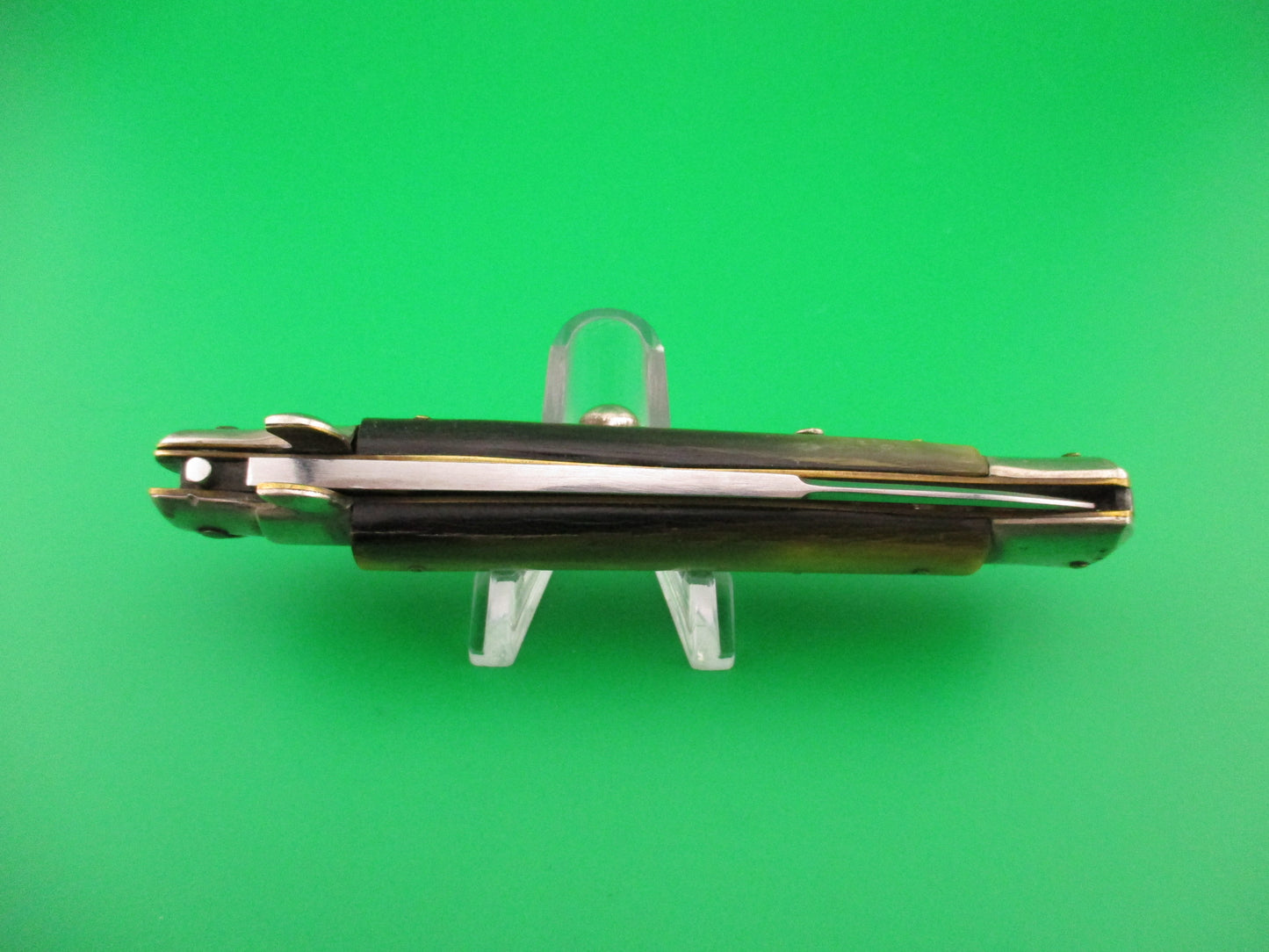 INOX 23cm Italian Transitional 1970s Vintage swivel bolster automatic knife