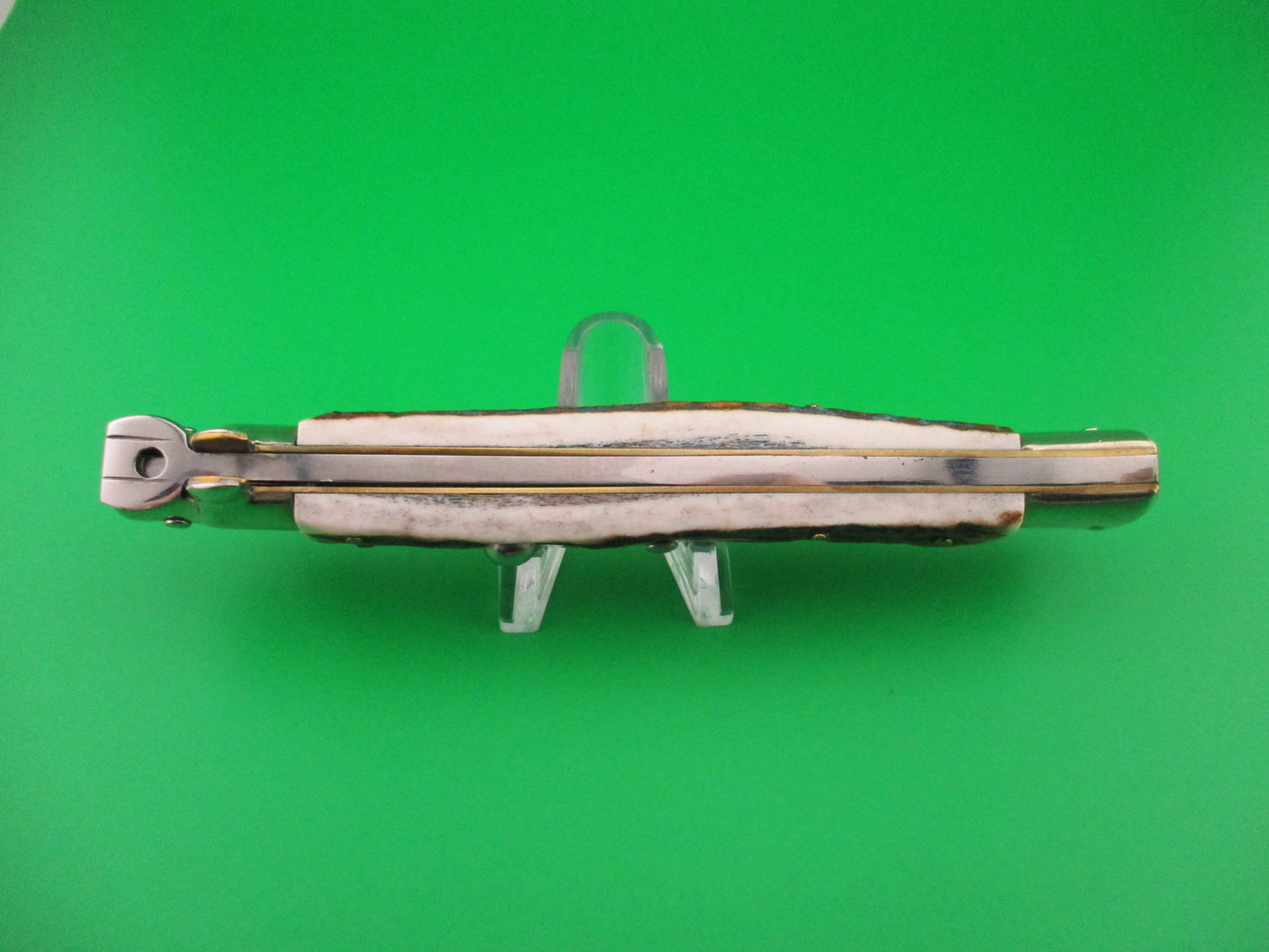 z AGA CAMPOLIN MANIAGO ITALY 2017 28cm Italian Picklock stag automatic knife