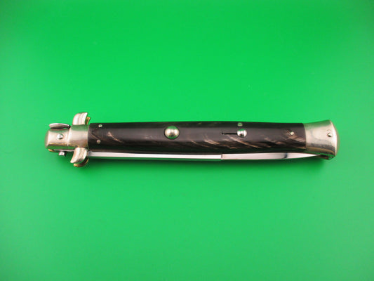 AGA CAMPOLIN 33cm Picklock Stiletto Brown streaked horn NOS automatic knife