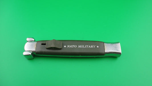 STAINLESS ROSTFREI NATO MILITARY DA OTF 20cm green automatic knife