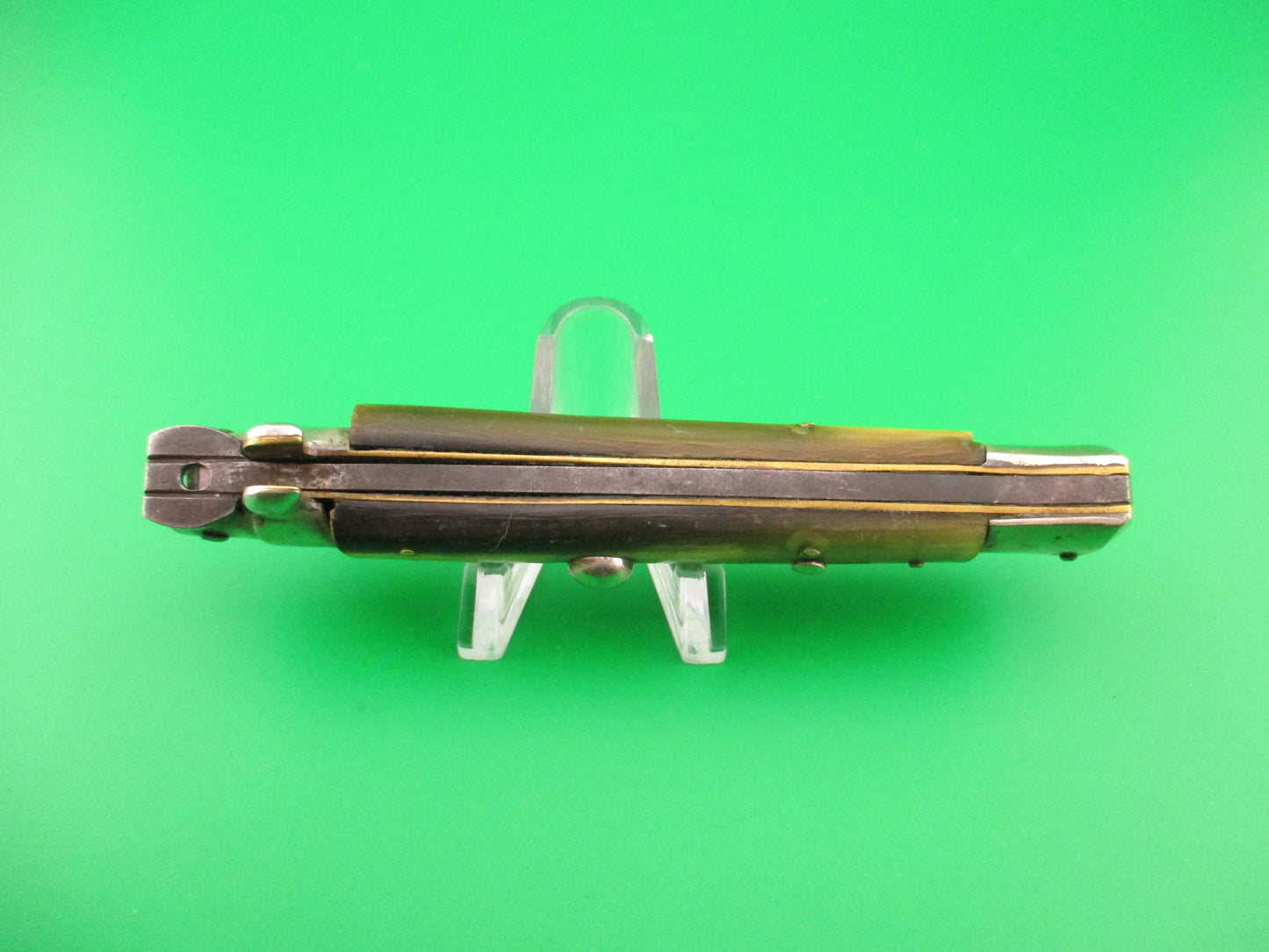 INOX 23cm Italian Transitional 1970s Vintage swivel bolster automatic knife